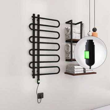 Radiva - ZANTE Elektrikli Havlupan 500x1000 Siyah (On/Off Düğmeli) 300W Radiva - ZANTE Elektrikli Havlupan 500x1000 Siyah (On/Off Düğmeli) 300W