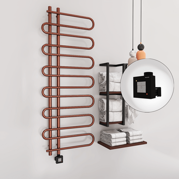  - ZANTE Elektrikli Havlupan 600x1400 Bakır Eskitme (KTX1 Termostat) 300W