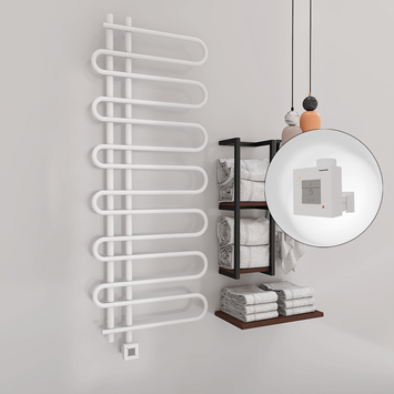 Radiva - Zante Electric Towel Warmer 600x1400 White Ktx1 300 W