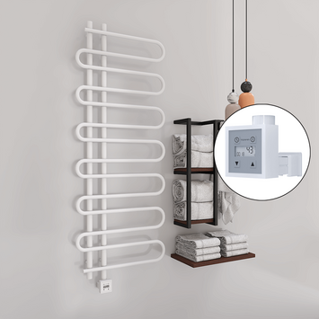 Radiva - Zante Electric Towel Warmer 600x1400 White Ktx3 300 W