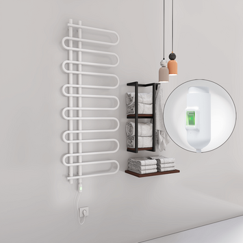 Radiva - Zante Elektrikli Havlupan 600x1400 Beyaz (On/Off Düğmeli) 600W