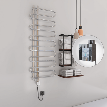  - ZANTE Elektrikli Havlupan 600x1400 Krom (KTX4 Termostat) 300W Spiral Kablolu