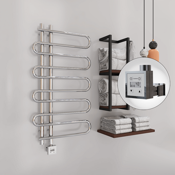 Radiva - Zante Sèche Serviettes Electrique 500x1000 Chrome Ktx3 200 W